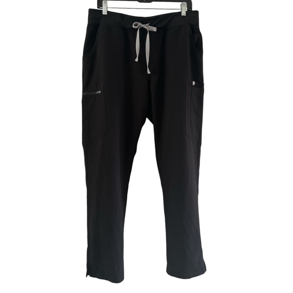 FIGS Yola Scrub Pants Yoga Style Size L | Black High-Waisted, Comfortable Fit - Picture 1 of 13